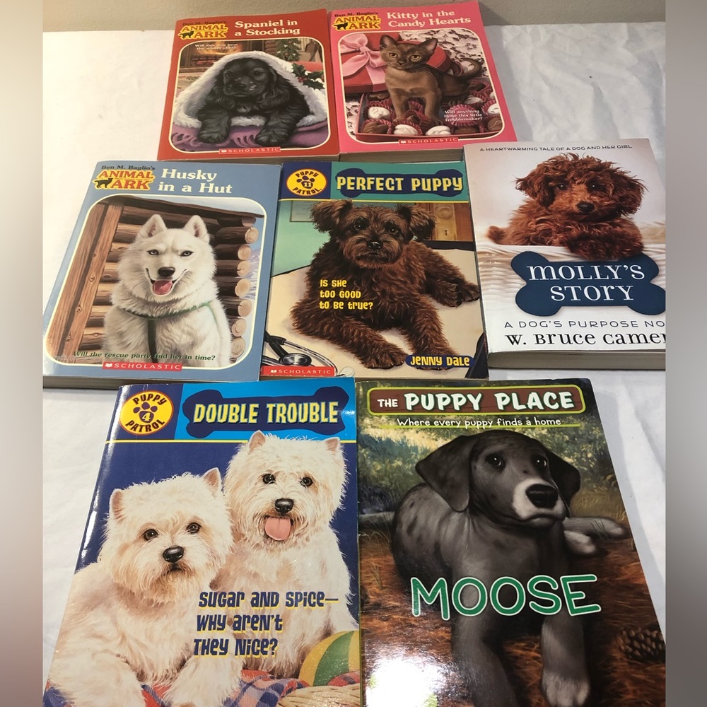 7 Pet themed Junior Novels : The Puppy place, Animal Ark dogs, cats